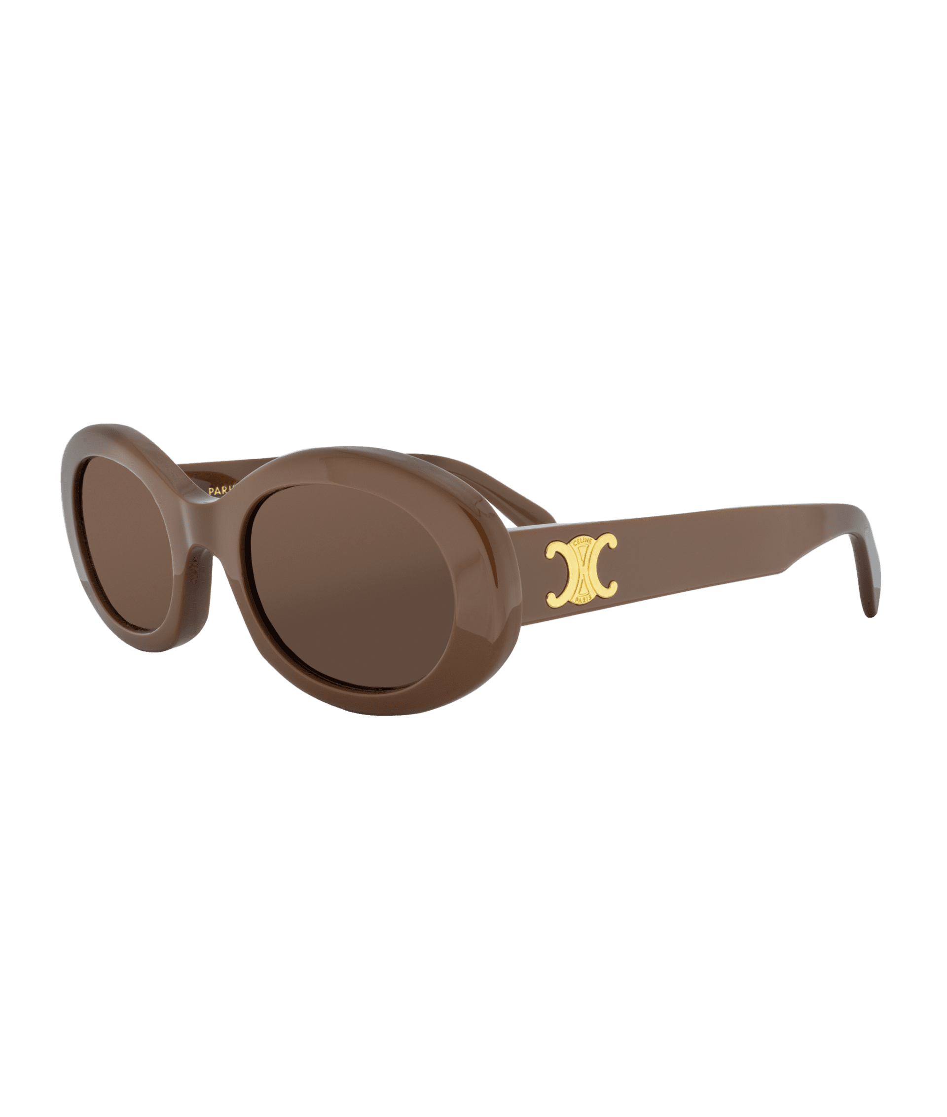 Alliant modernité et intemporalité, les lunettes de soleil Celine Triomphe CL40194U se distinguent par un design épuré, sublimé par le motif emblématique Triomphe de la marque, incarnant une élégance naturelle et sans effort.