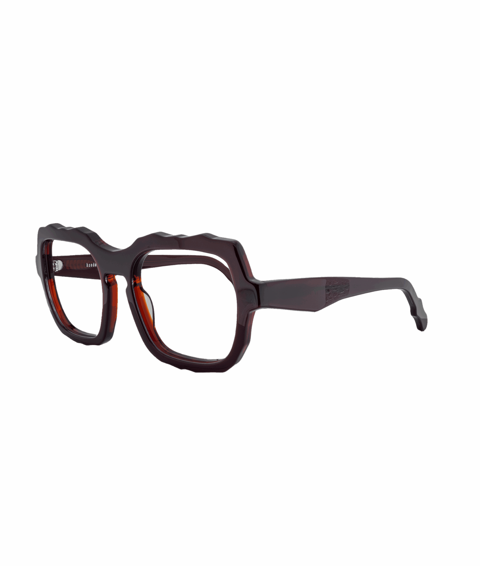 Osez le style avec la monture Darryl de Jazz Club, qui séduit par sa magnifique couleur rouge profonde. Sa forme carrée, accompagnée d'un contour ondulé inhabituel, lui confère un caractère unique et moderne.