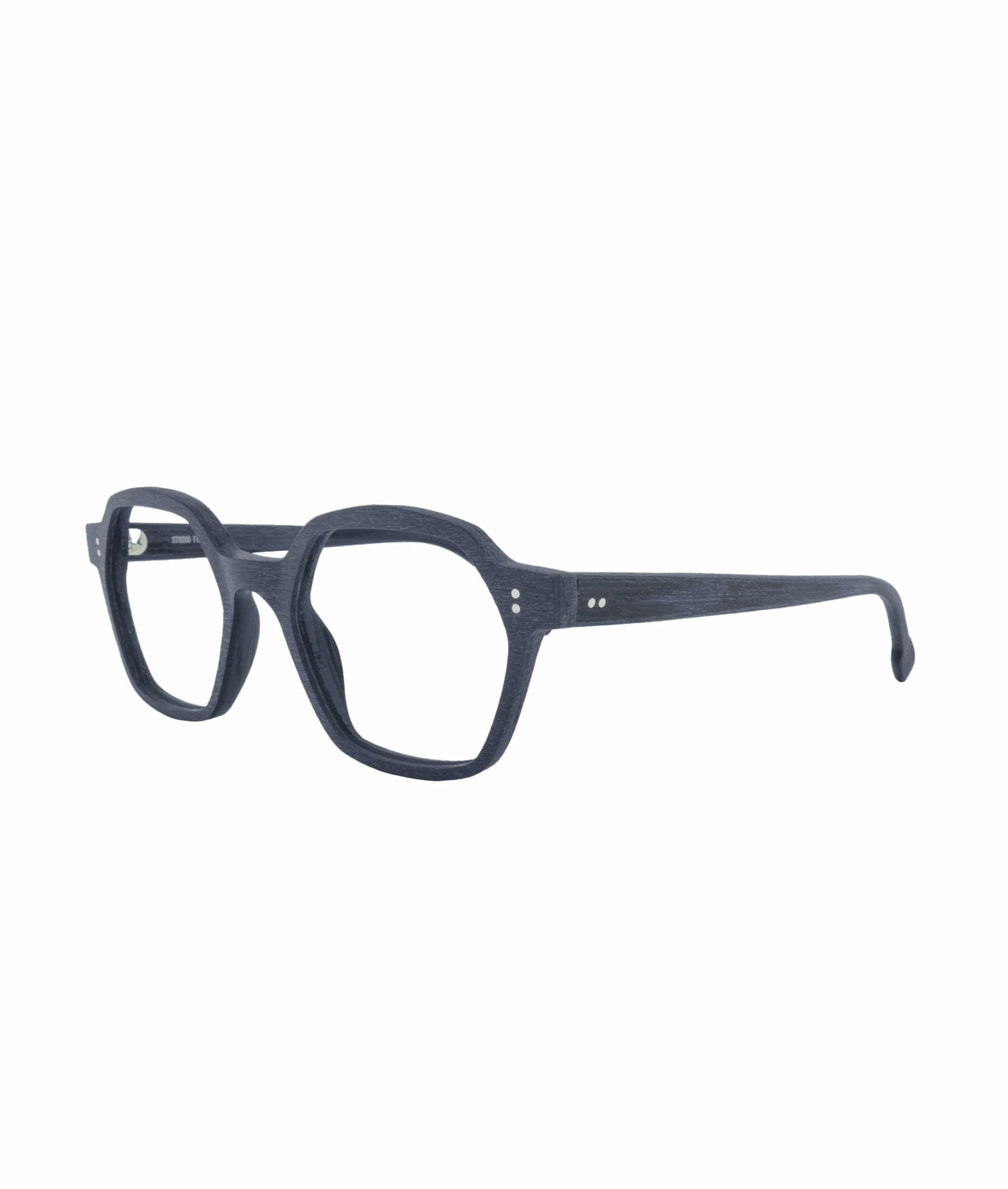 Une paire de lunettes dans une teinte bleue profonde, se distingue par son originalité et son savoir-faire. Fabriquée à partir de poudre de bois, elle présente une texture unique qui évoque l’aspect naturel du bois tout en offrant une légèreté appréciable.