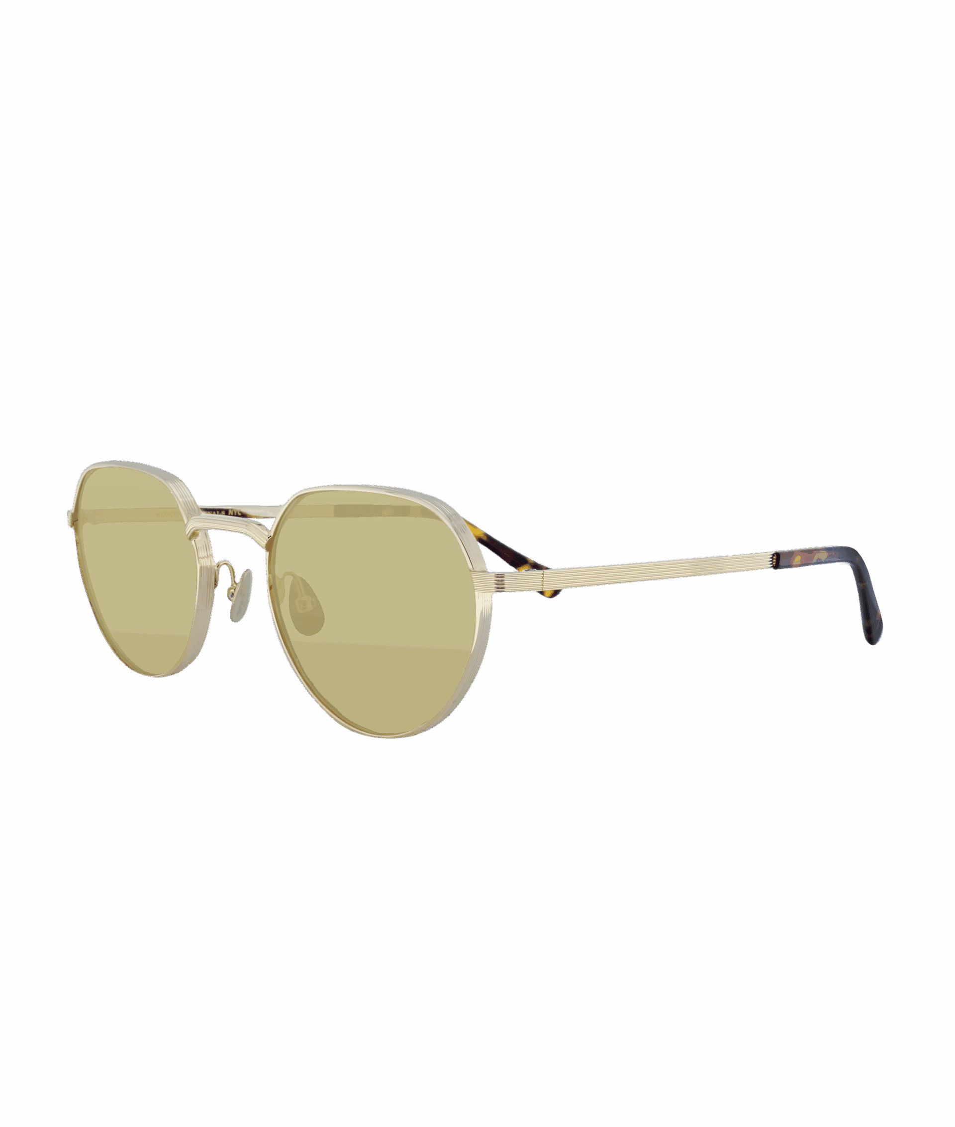 Add a touch of freshness to your summer with the Smendrik gold frame, paired with yellow lenses. Its lightweight metal design ensures both comfort and elegance, while the nose pads provide a perfect fit.