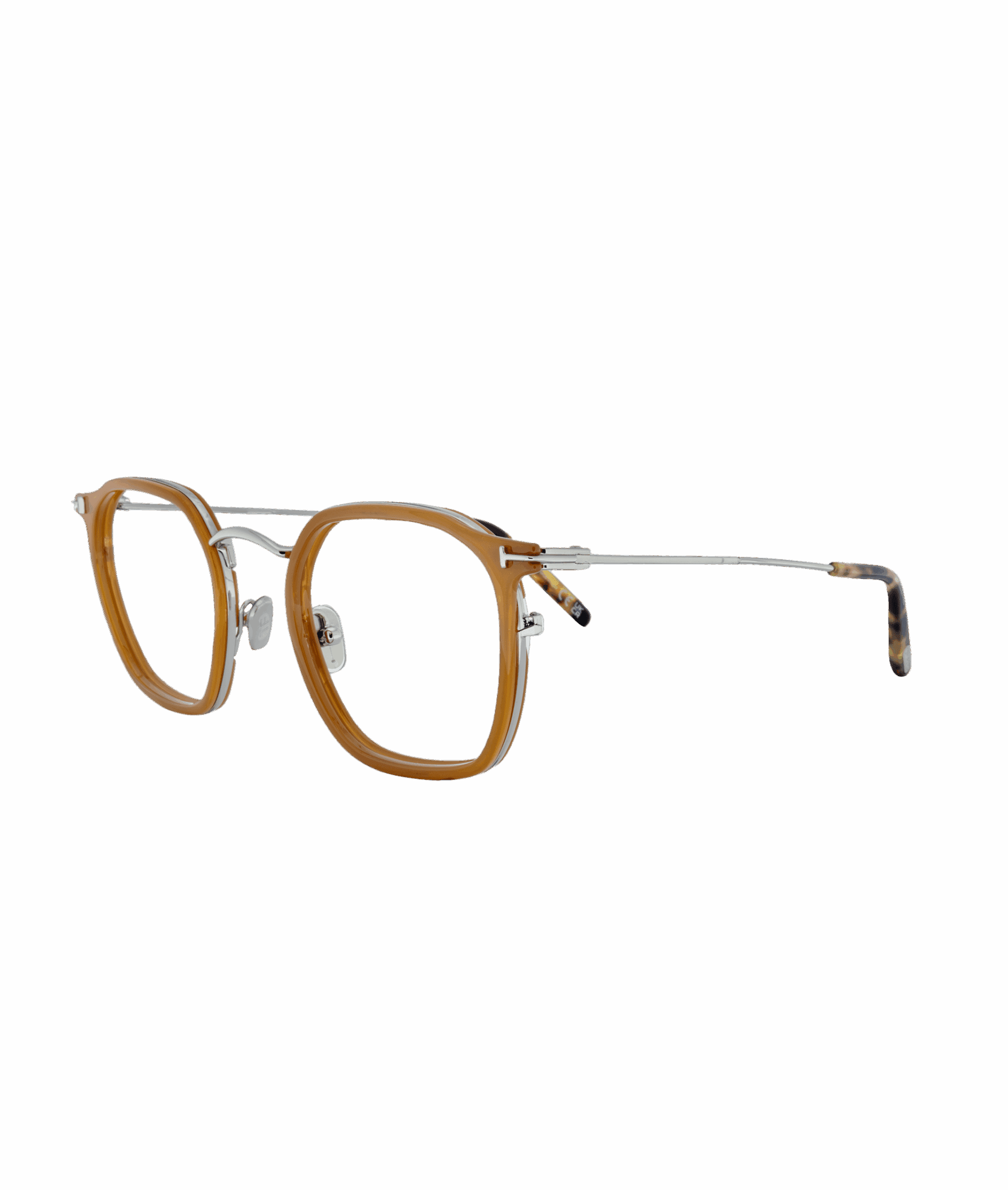 An ideal choice for those seeking a look that’s both bold and elegant. Its vibrant orange hue, combined with silver metal accents, creates a contrast that is both dynamic and refined.