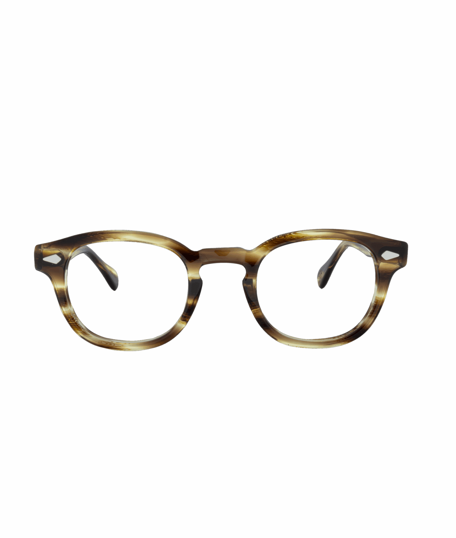 The LEMTOSH eyeglasses, featuring round tortoiseshell frames with thick rims and slightly curved arms, from La lunetterie VU à Montréal, are displayed on a plain white background.