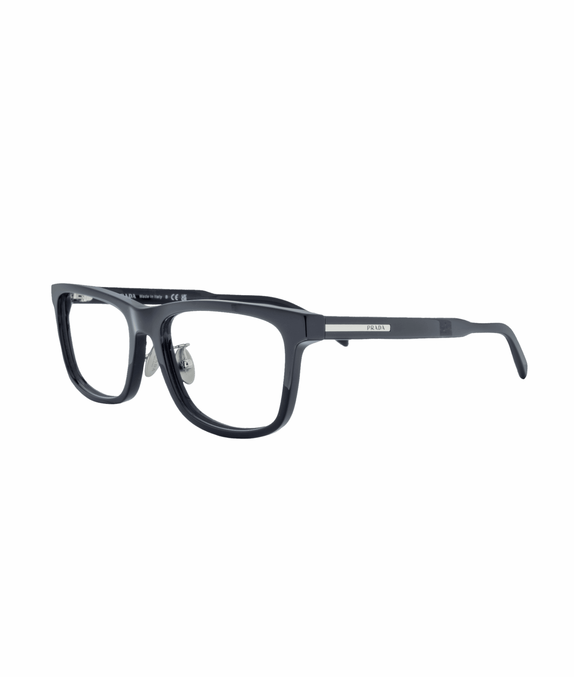 Elevate your style with this classic rectangular frame featuring a sophisticated black finish. Designed with adjustable nose pads, it ensures a personalized fit and all-day comfort and stability.