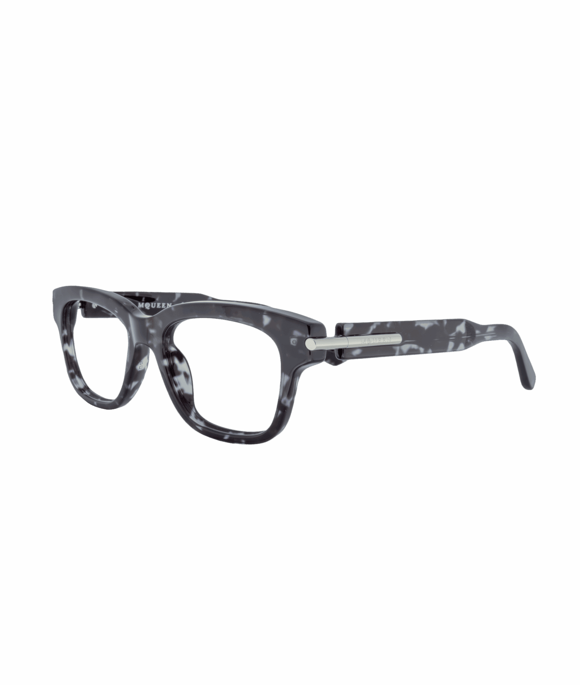 A bold, oversized frame designed for a unisex look. Its striking design and blend of classic and contemporary tones make it the perfect choice for those seeking a frame that is both elegant and distinctive. The subtle mix of black tortoiseshell with hints of white adds a touch of contrast and modernity, while the clean, sturdy structure gives it a strong, confident personality.