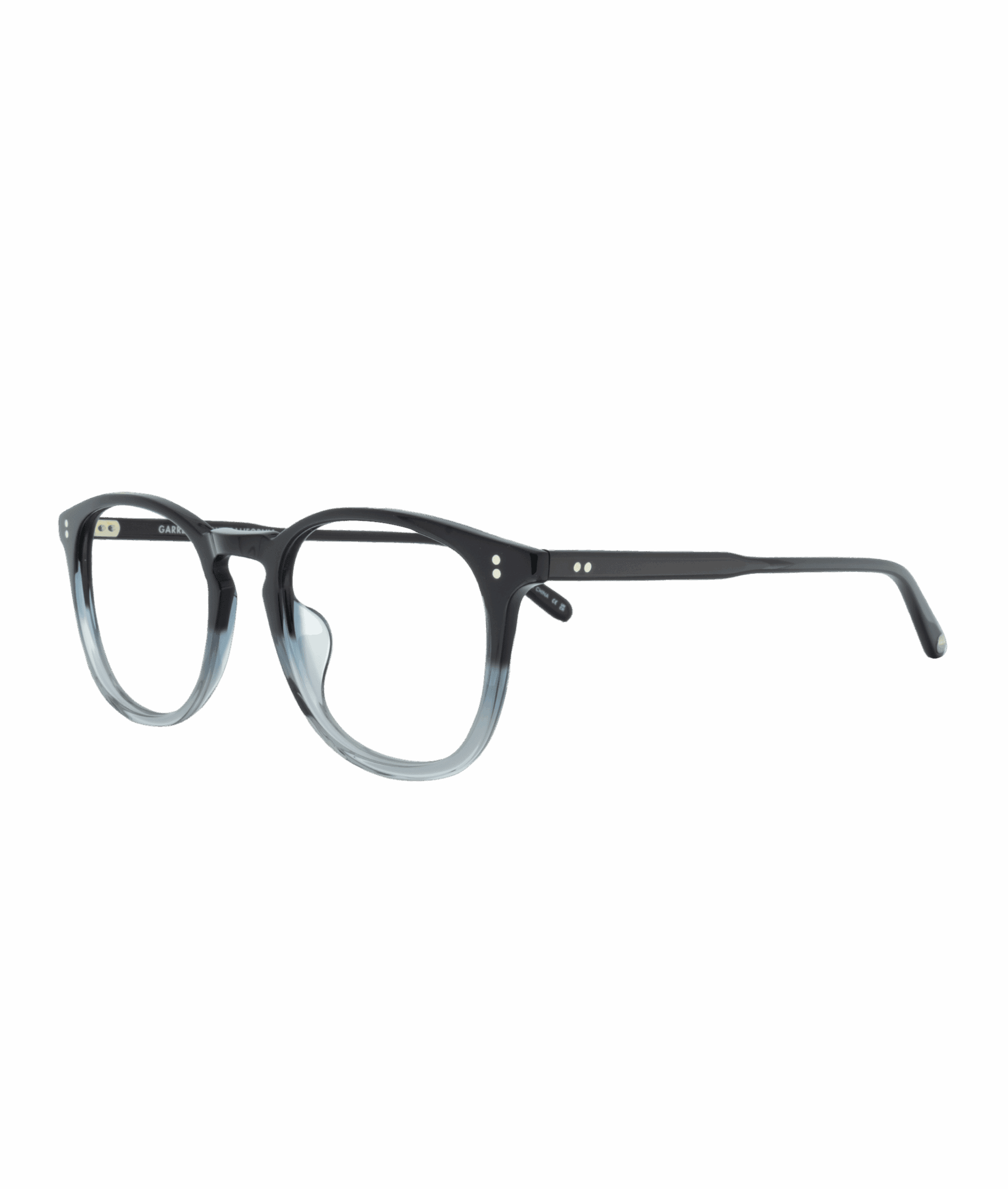An timeless semi-square silhouette, enhanced by a black-to-gray gradient that evokes both urbanity and subtle nuance. Its keyhole bridge and balanced proportions offer a presence that is soft yet confident, while the hand-crafted acetate and internal metal wire structure ensure lasting, refined elegance.