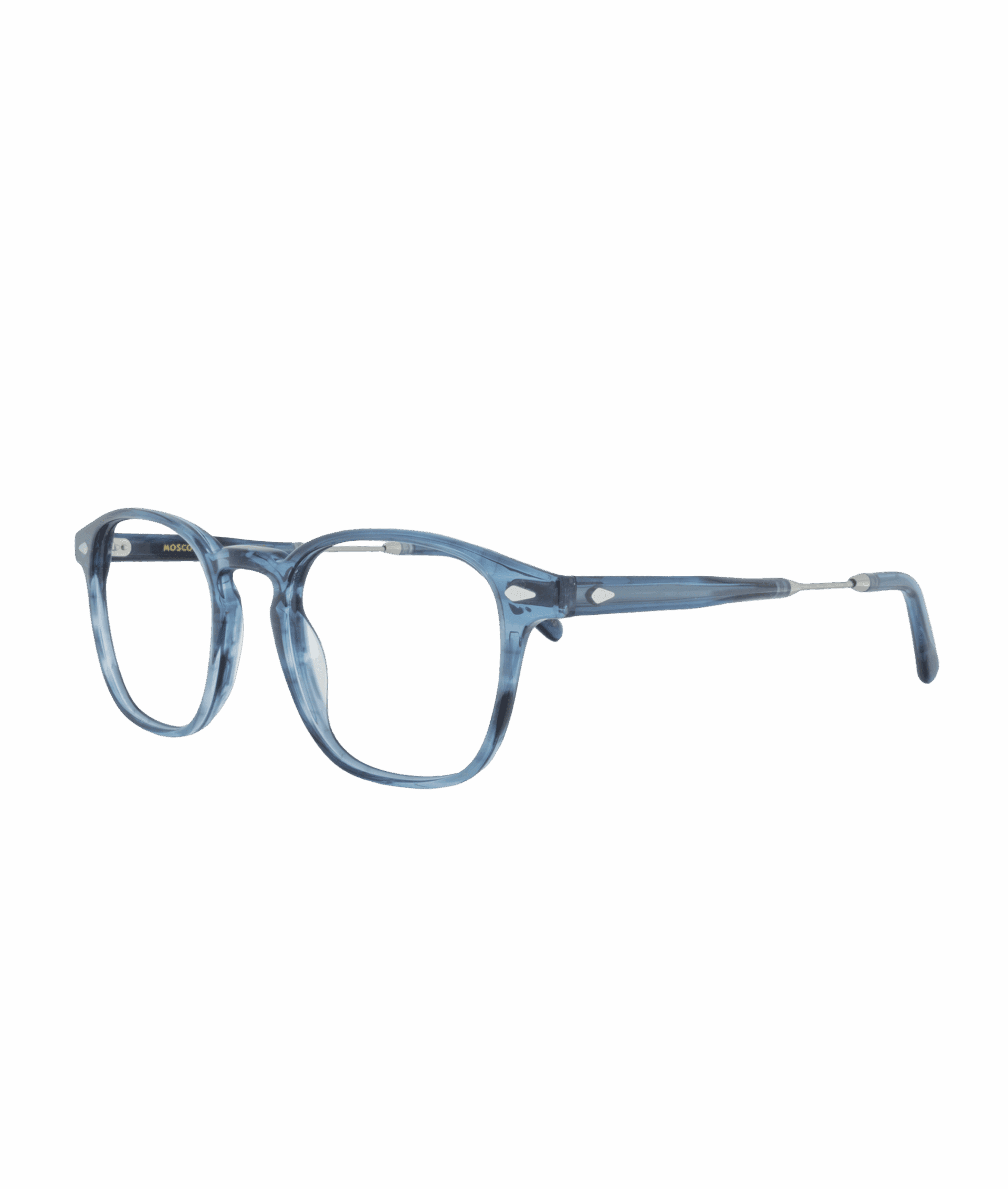 Dive into a sea of style with this square frame in deep blue, a perfect fusion of retro heritage and subtle modernity. Its premium acetate construction combines lightness and character, creating a look that is both bold and elegant.