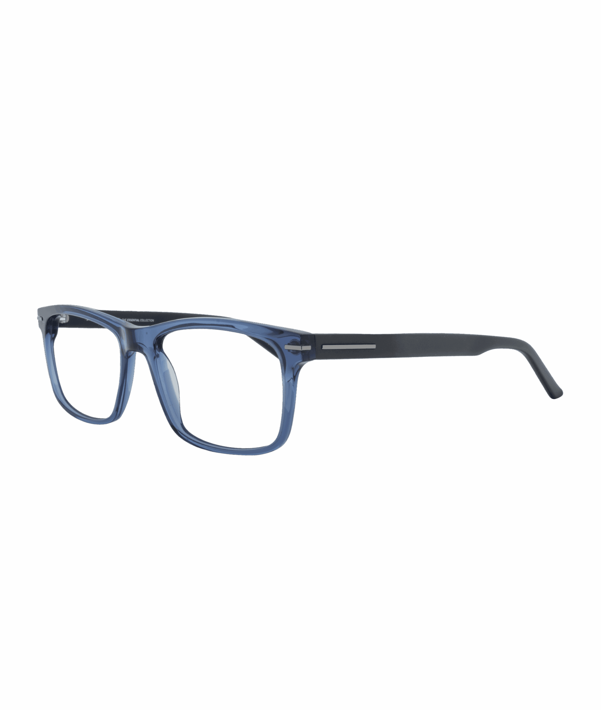 Crafted in Denmark with impeccable expertise, this frame features a beautiful, elegant deep blue rectangular shape. Practical and comfortable, it can be fitted with adjustable nose pads for a perfect fit all day long.