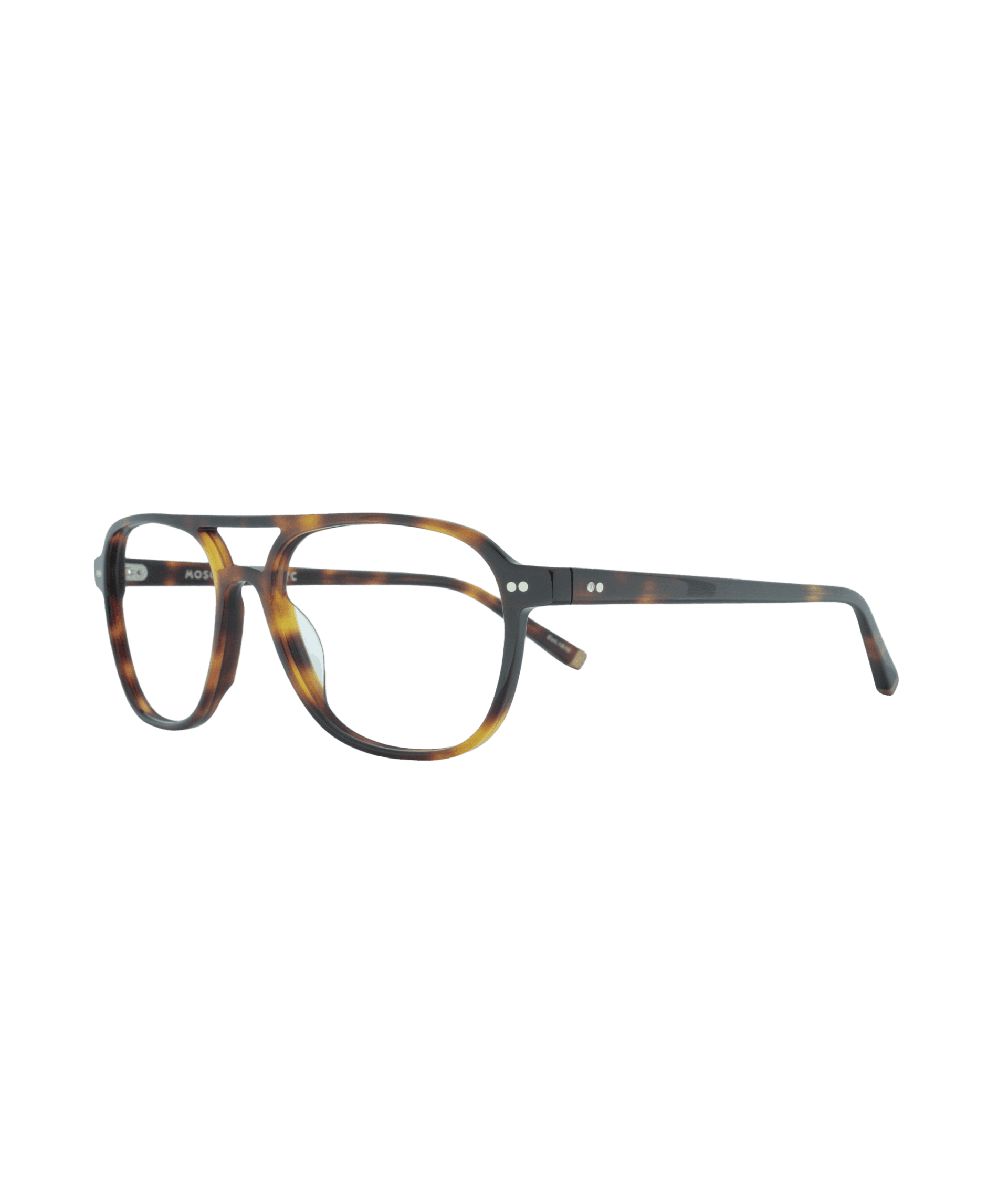 With a bold retro look, this iconic Moscot model features a slightly oversized aviator shape. Its on-trend BURNTORT tortoise color enhances its vintage character. An iconic frame, perfect for both men and women.